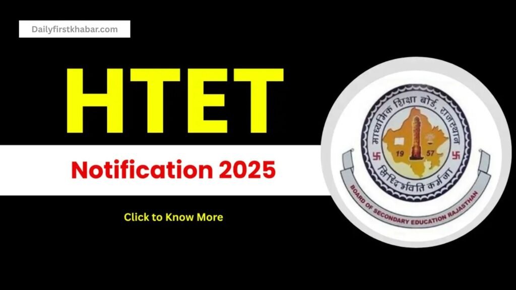 Haryana HTET Online Form 2025 Re Open